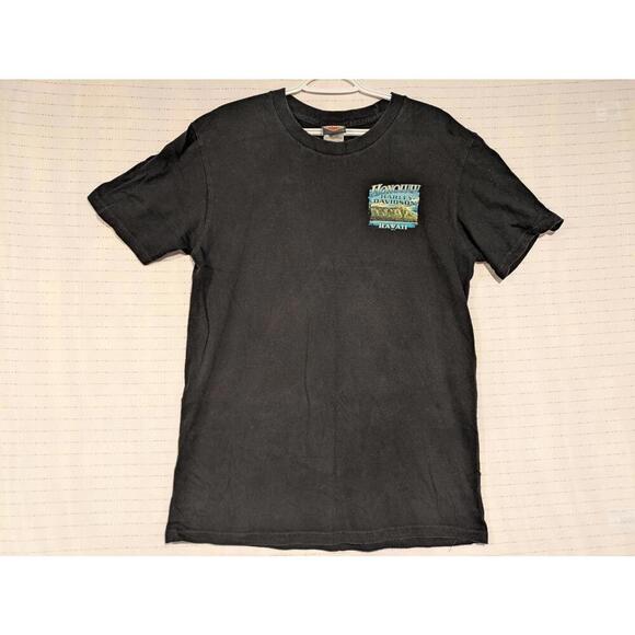 Harley-Davidson Honolulu Hawaii Aloha Tee - Vintage Black 2010 Large - Picture 2 of 10
